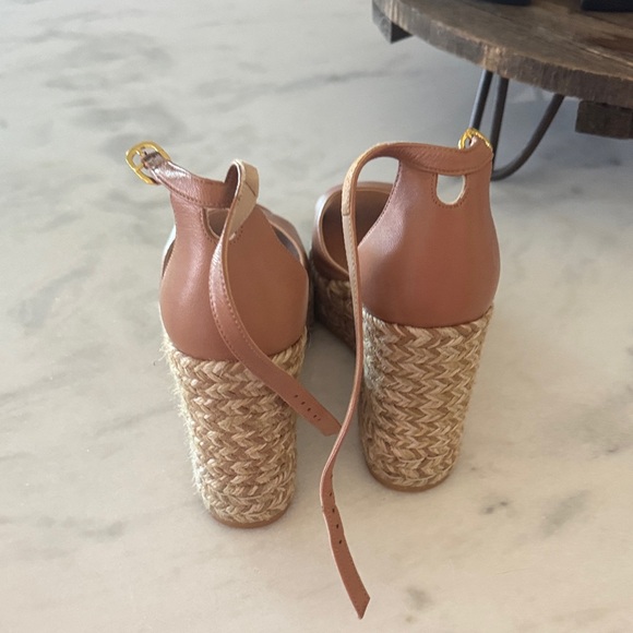 Stuart Weitzman Brown Leather Wedges - Picture 3 of 6